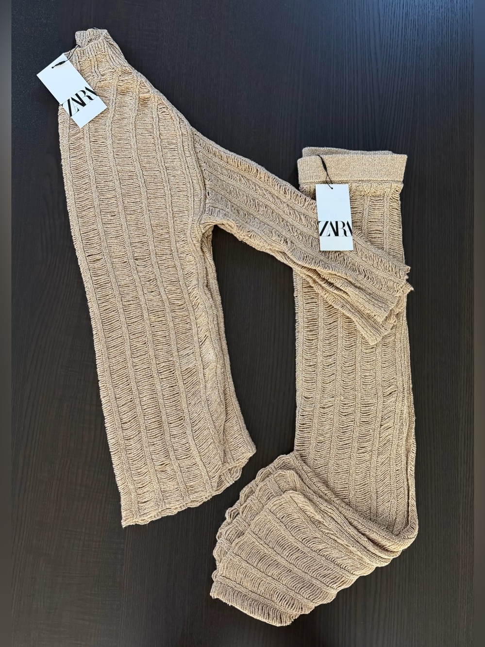 ZARA Knit Skirt - Gold